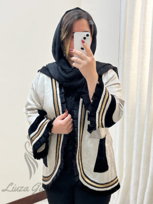 مانتو کتی با نوار دوزی مخمل