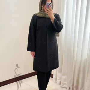 مانتو مازراتی نگین دوزی قواره دار