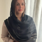 شال حریر شیشه ای